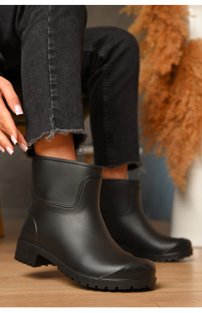 Сапоги резиновые низкие женские черного цвета БЖ-6 208159C