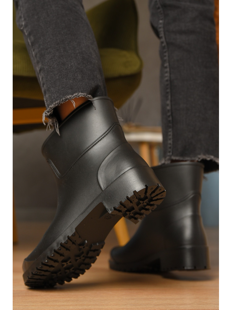 Сапоги резиновые низкие женские черного цвета БЖ-6 208159C