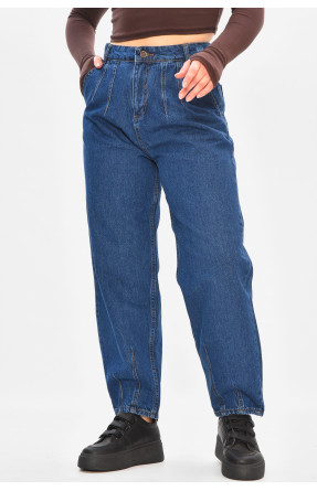 Джинсы женские однотонные синего цвета 052-5 208160C Джинсы женские однотонные синего цвета 052-5 208160C