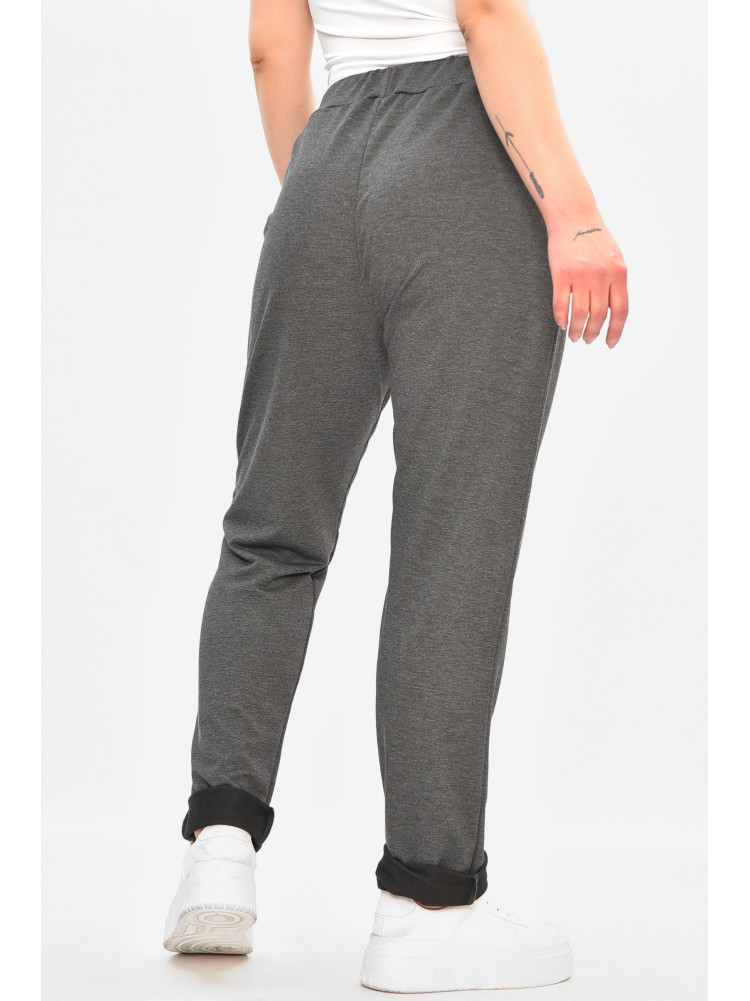 Спортивні штани жіночі однотонні сірого кольору 208162C