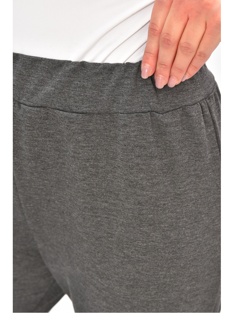Спортивні штани жіночі однотонні сірого кольору 208162C