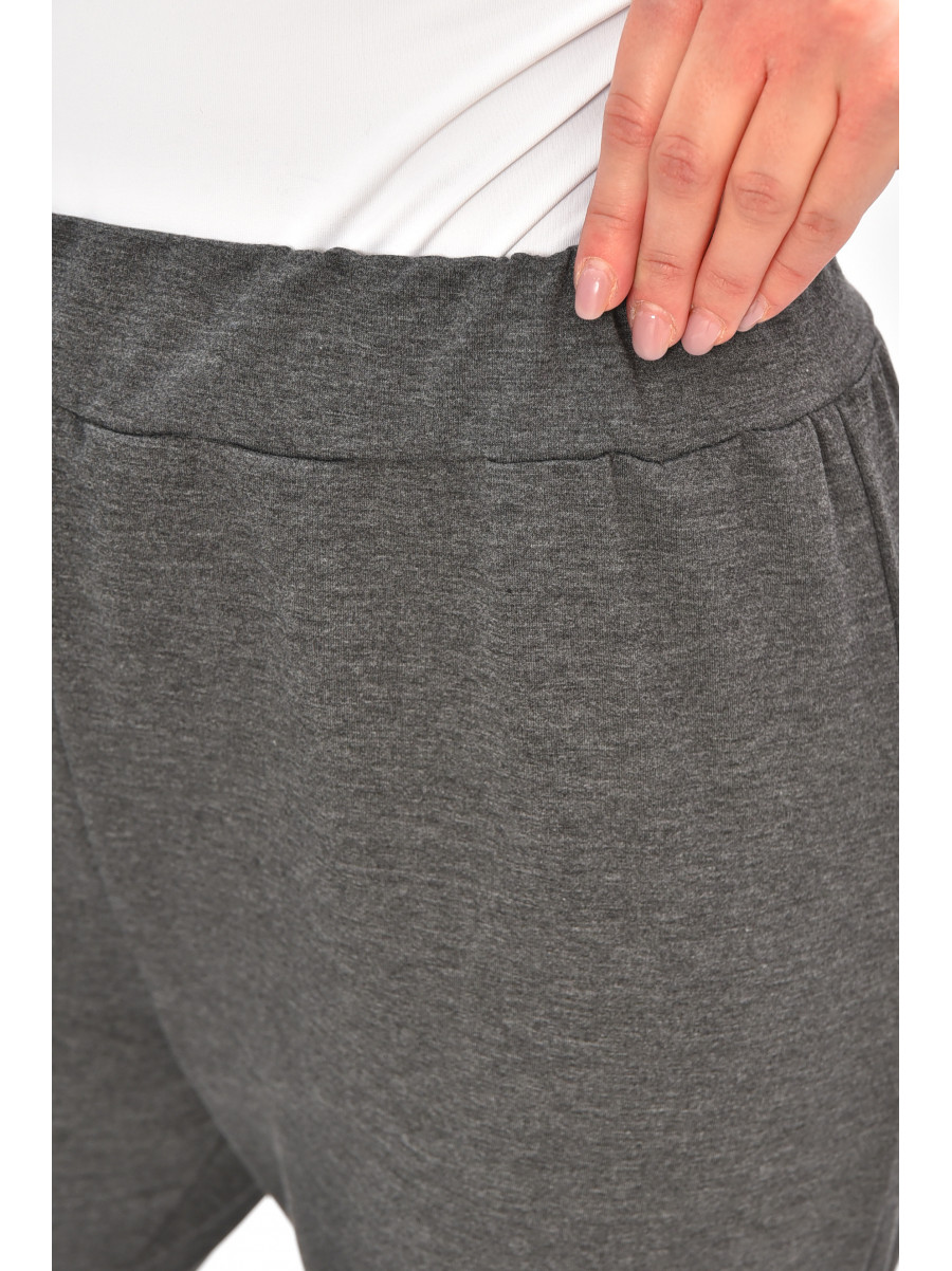 Спортивні штани жіночі однотонні сірого кольору 208162C
