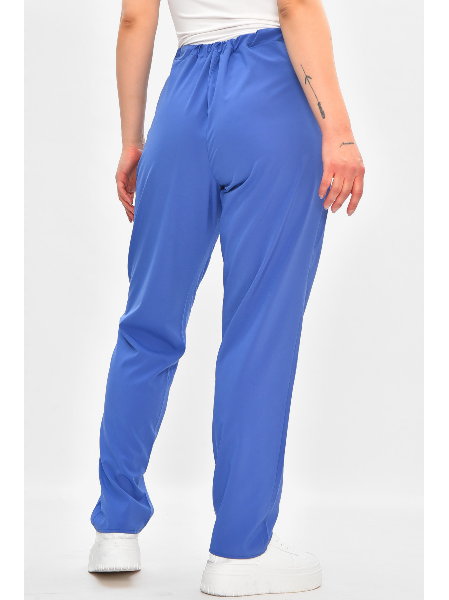 Брюки жіночі однотонні синього кольору 8144 208169C