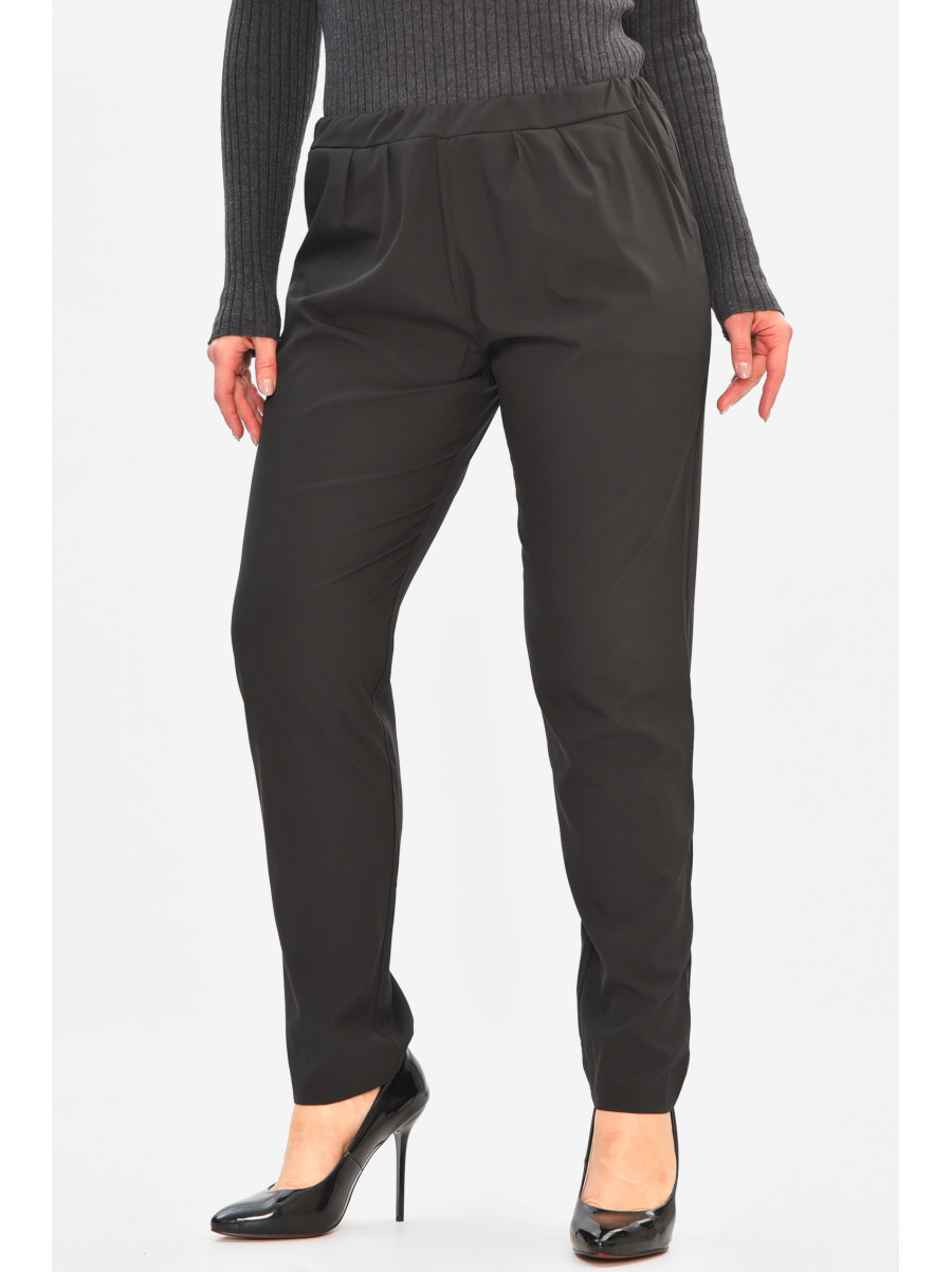 Брюки жіночі днотонні чорного кольору 8144 208171C