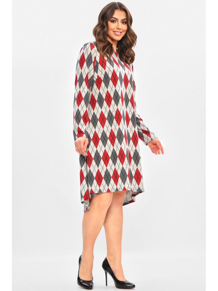 Сукня жіноча сірого кольору з принтом 8086 208172C