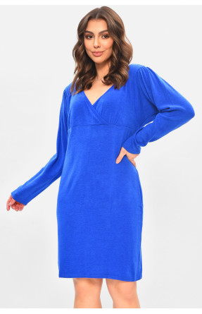 Сукня жіноча однотонна синього кольору 8082 208173C Сукня жіноча однотонна синього кольору 8082 208173C
