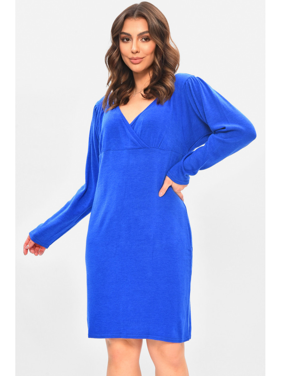 Сукня жіноча однотонна синього кольору 8082 208173C