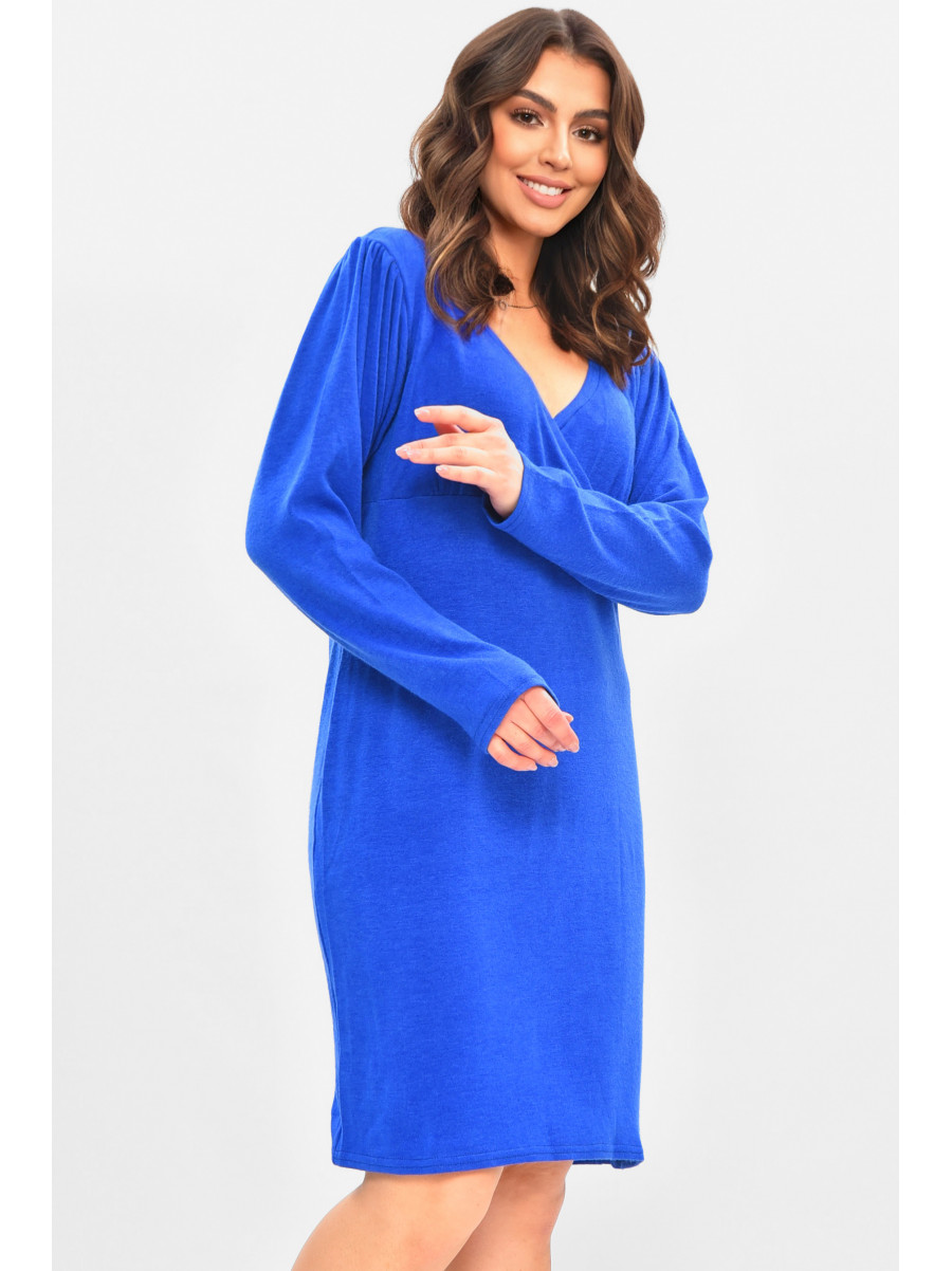 Сукня жіноча однотонна синього кольору 8082 208173C