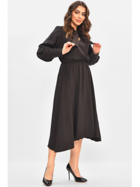 Сукня жіноча однотонна чорного кольору 8446 208174C