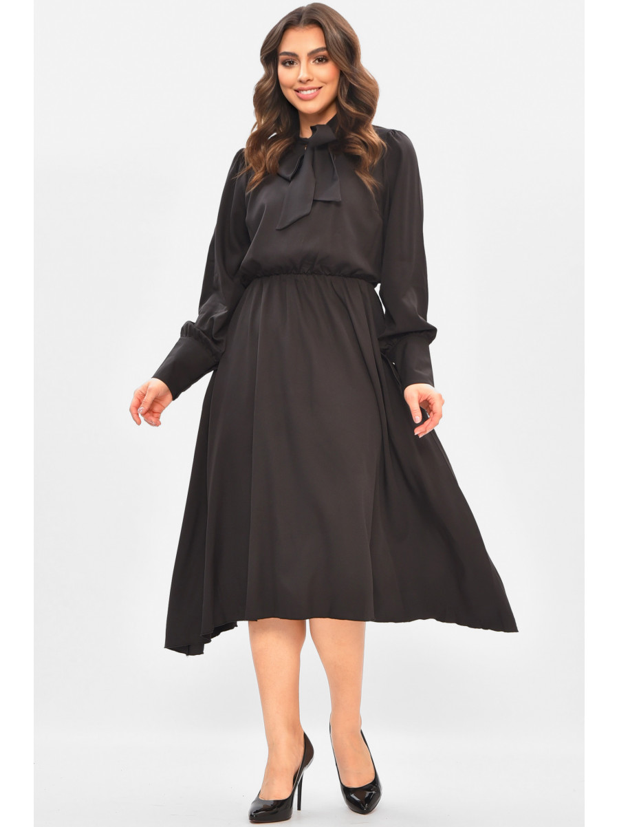 Сукня жіноча однотонна чорного кольору 8446 208174C