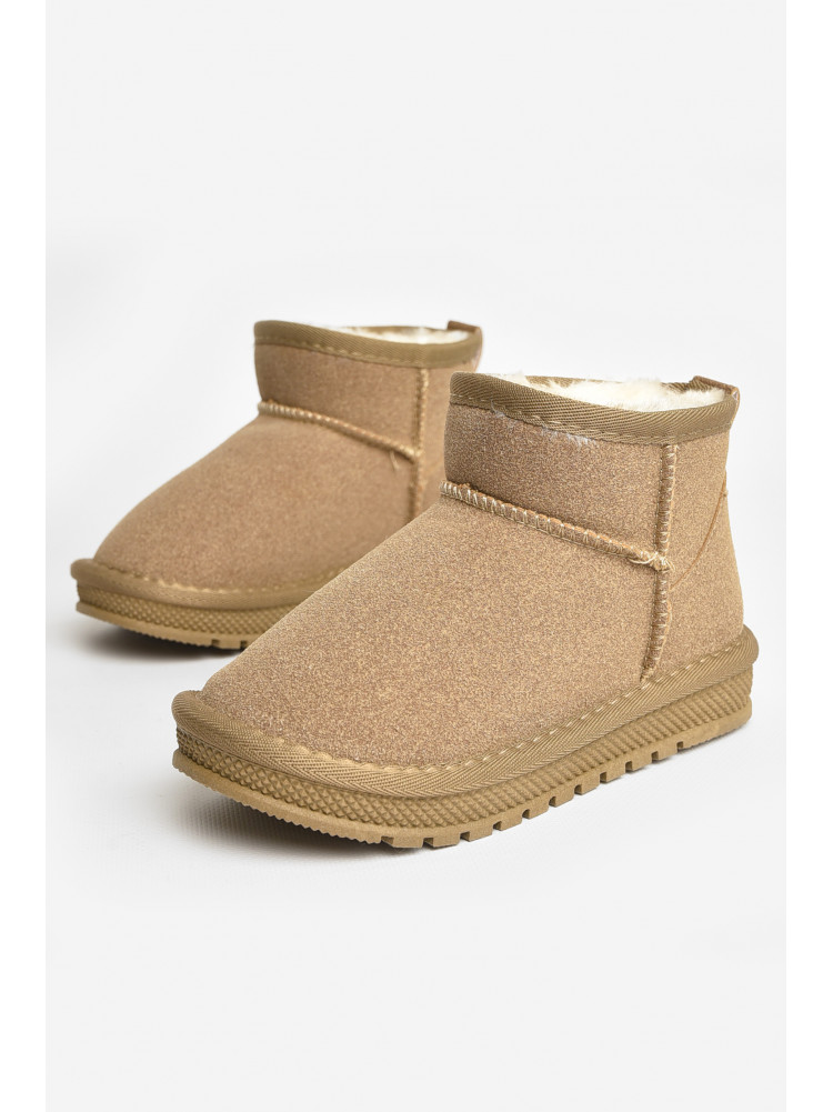 Уггі дитячі штучна замша бежевого кольору В-315 208177C