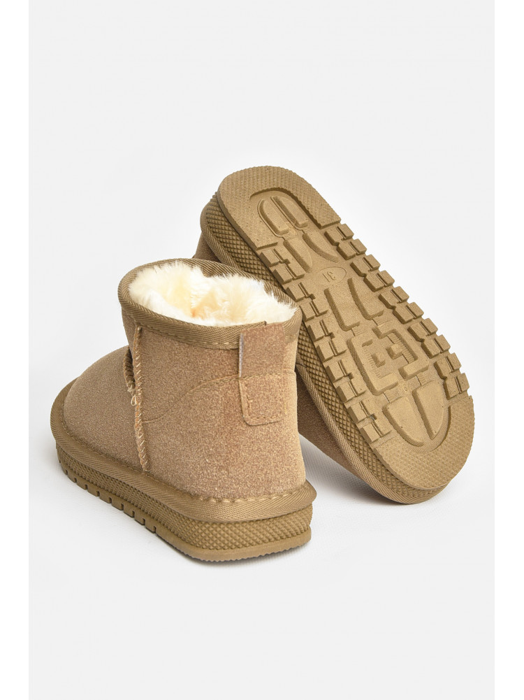 Уггі дитячі штучна замша бежевого кольору В-315 208177C