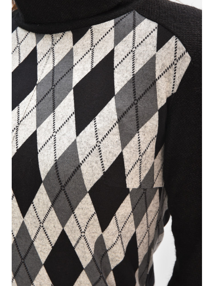 Кофта жіноча однотонна сірого кольору з принтом 208179C