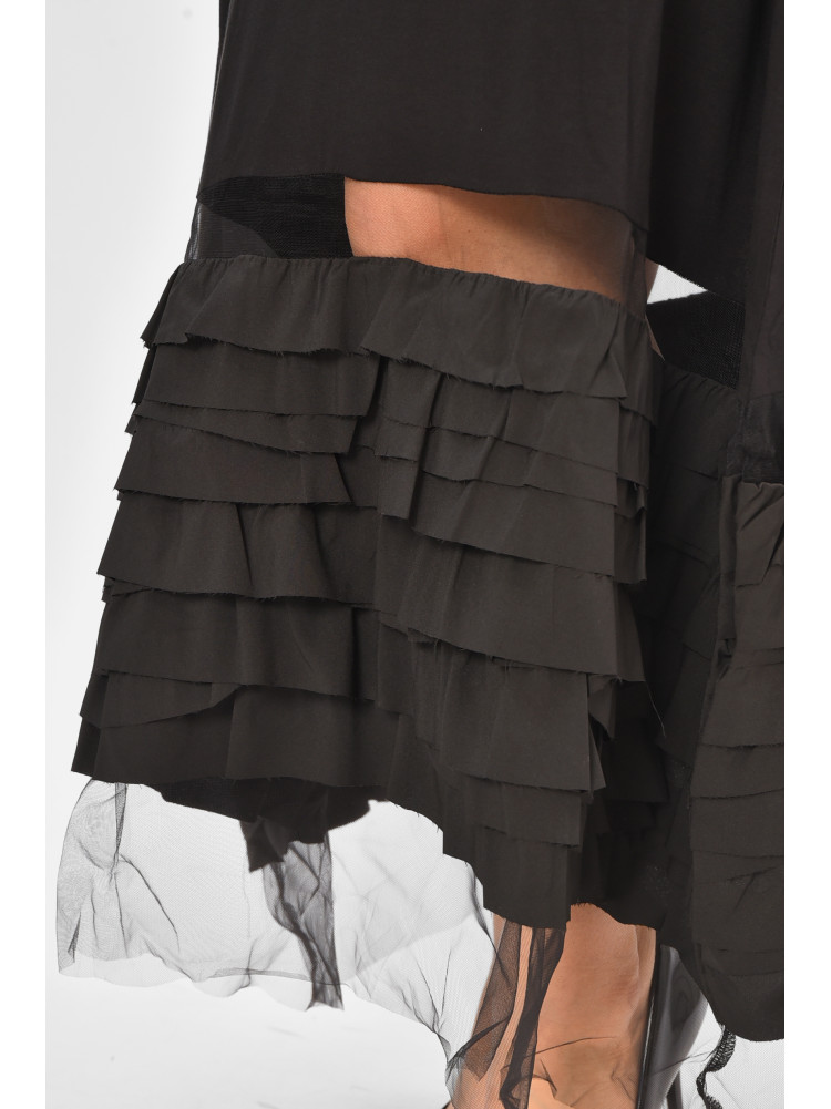 Сукня жіноча однотонна чорного кольору 8238 208180C