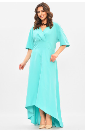 Сукня жіноча однотонна напівбатальна м'ятного кольору 8272 208188C