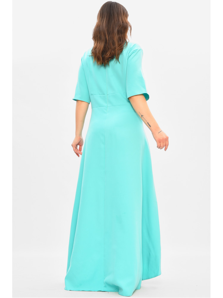 Сукня жіноча однотонна напівбатальна м'ятного кольору 8272 208188C
