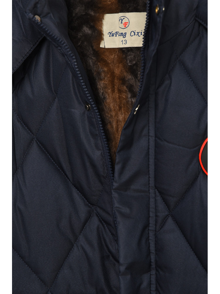 Куртка дитяча зимова темно-синього кольору 23-18 208196C