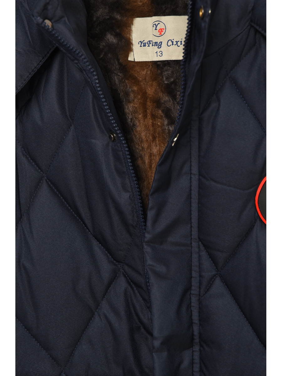 Куртка детская зимняя темно-синего цвета 23-18 208196C