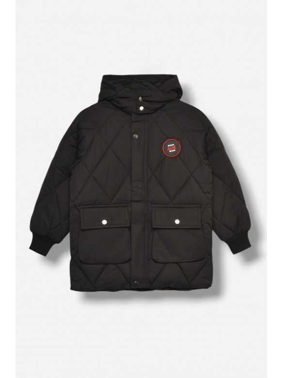 Куртка дитяча зимова чорного кольору 23-18 208198C