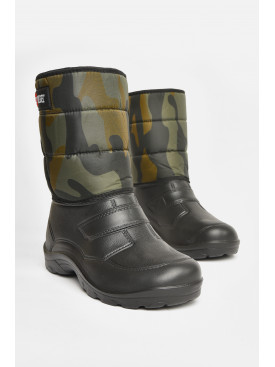 Дутики чоловічі піна на хутрі чорного кольору Б-02 208206C Дутики чоловічі піна на хутрі чорного кольору Б-02 208206C