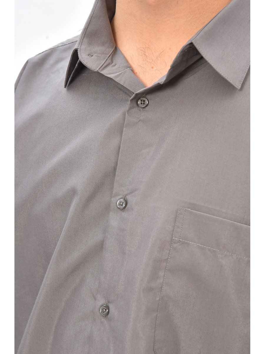Сорочка чоловіча однотонна сірого кольору SKY2990 208222C