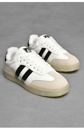 Кросівки чоловічі зима білого кольору на шнурівці 690-3 208225C Кросівки чоловічі зима білого кольору на шнурівці 690-3 208225C