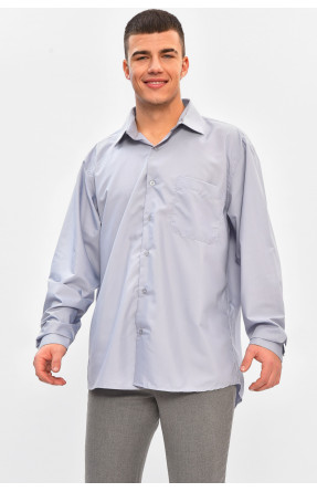 Сорочка чоловіча однотонна блакитного кольору SKY0996 208229C Сорочка чоловіча однотонна блакитного кольору SKY0996 208229C