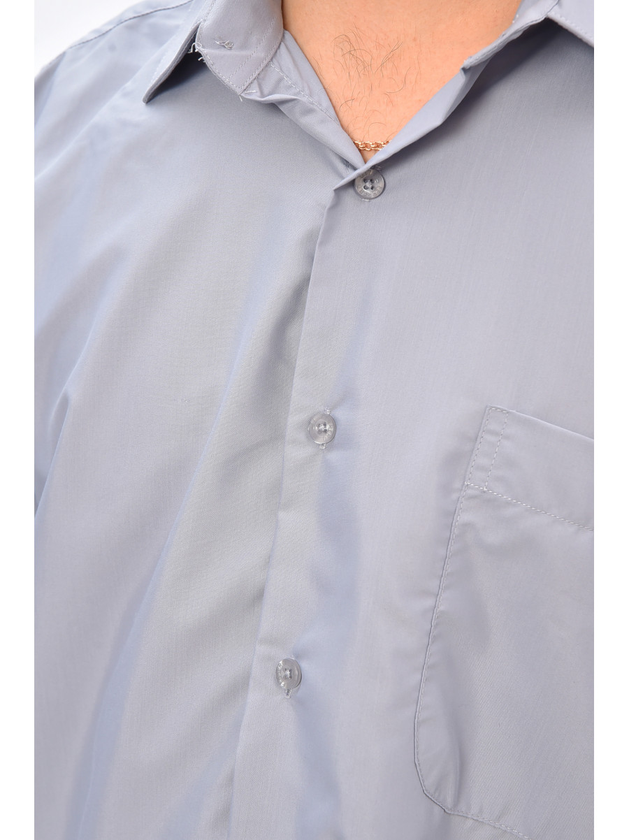 Сорочка чоловіча однотонна блакитного кольору SKY0996 208229C