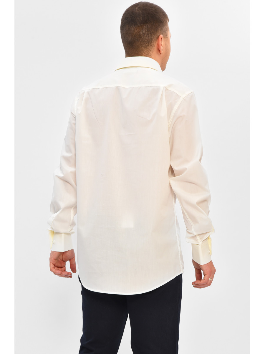 Сорочка чоловіча однотонна молочного кольору 7544 208230C