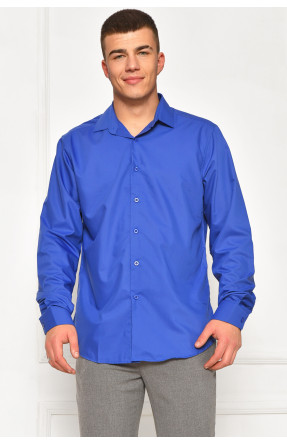 Сорочка чоловіча однотонна темно-синього кольору SDK7114S 208235C Сорочка чоловіча однотонна темно-синього кольору SDK7114S 208235C
