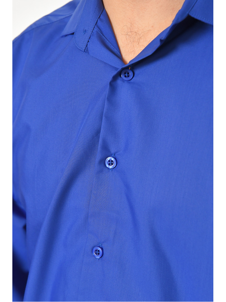 Сорочка чоловіча однотонна темно-синього кольору SDK7114S 208235C