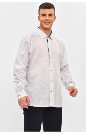 Сорочка чоловіча білого кольору з принтом SKY1447 208236C Сорочка чоловіча білого кольору з принтом SKY1447 208236C
