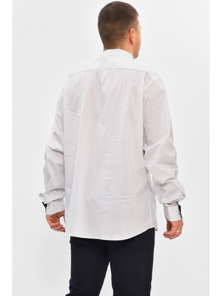 Сорочка чоловіча білого кольору з принтом SKY1447 208236C