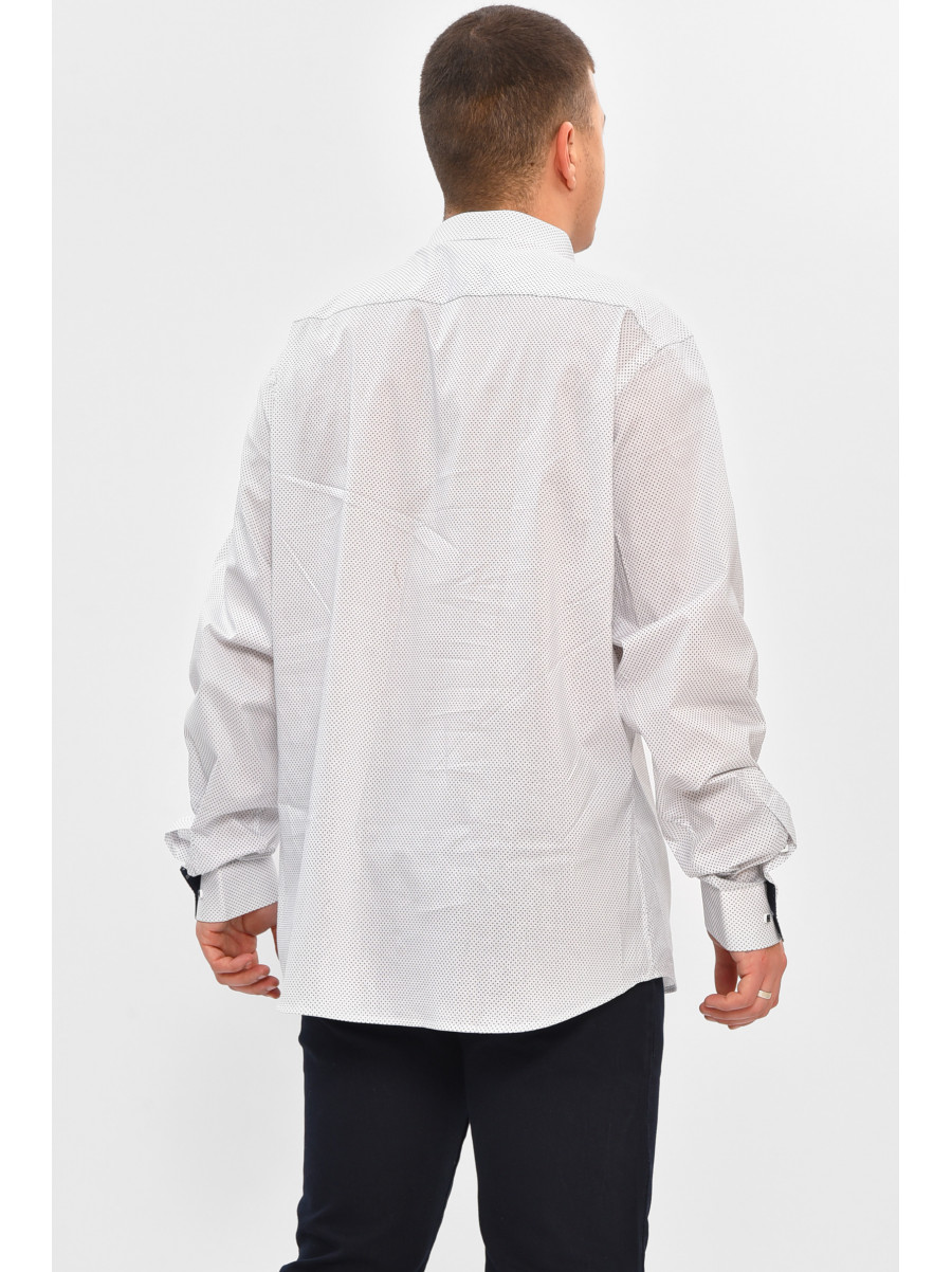 Сорочка чоловіча білого кольору з принтом SKY1447 208236C
