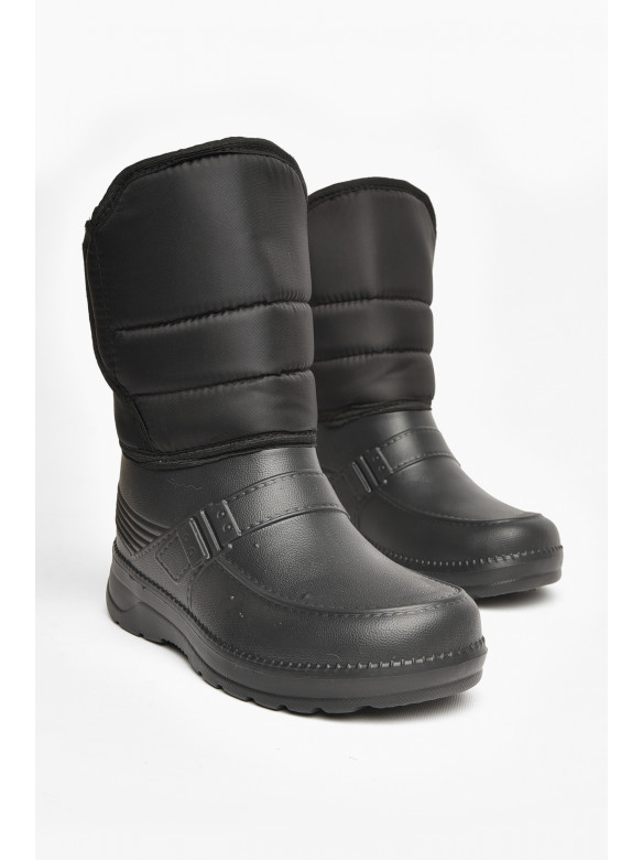 Дутики мужские пена на меху черного цвета МДЛ-03 208249C