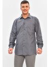 Рубашка мужская однотонная тёмно-серого цвета SKY2990 208253C