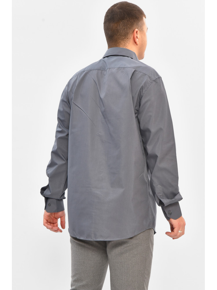 Сорочка чоловіча однотонна темно-сірого кольору SKY2990 208253C