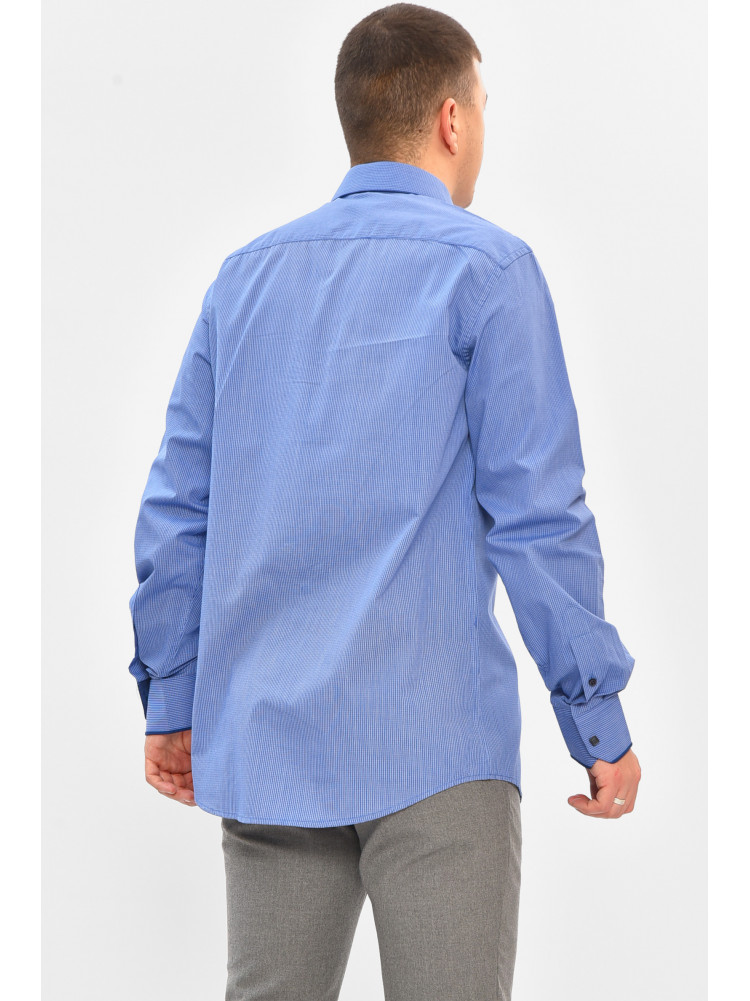 Сорочка чоловіча синього кольору з принтом SDK7571 208255C