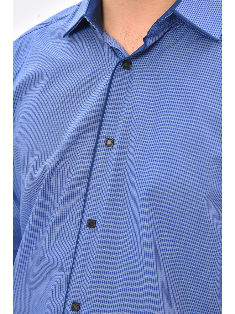 Сорочка чоловіча синього кольору з принтом SDK7571 208255C