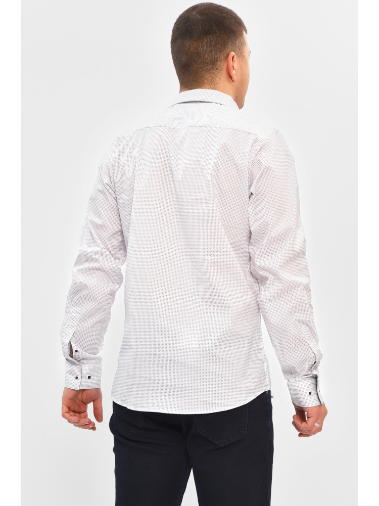 Сорочка чоловіча білого кольору з принтом SKY1468 208257C