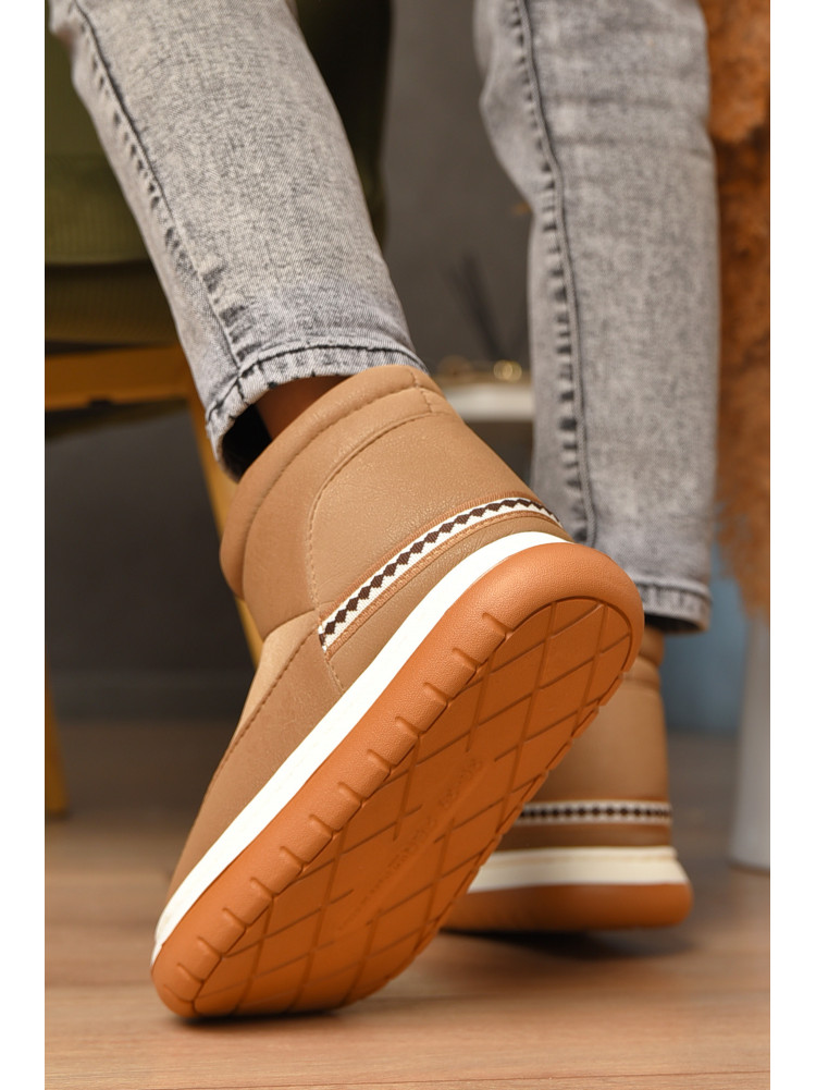 Уггі жіночі на хутрі бежевого кольору 9700-7 208259C