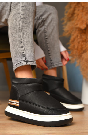 Уггі жіночі на хутрі чорного кольору 9700-1 208260C Уггі жіночі на хутрі чорного кольору 9700-1 208260C