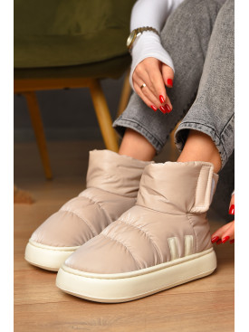 Угги женские на меху светло-бежевого цвета 001-3 208262C