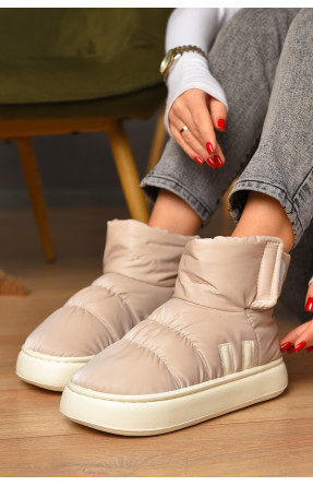 Уггі жіночі на хутрі світло-бежевого кольору 001-3 208262C Уггі жіночі на хутрі світло-бежевого кольору 001-3 208262C