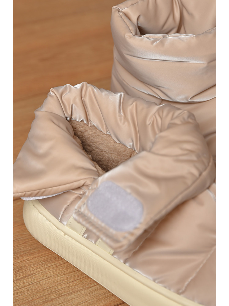 Уггі жіночі на хутрі світло-бежевого кольору 001-3 208262C