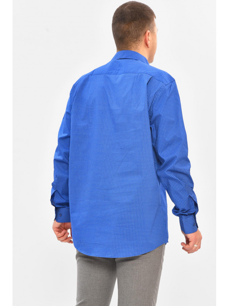 Сорочка чоловіча темно-синього кольору з принтом SKY2329 208265C