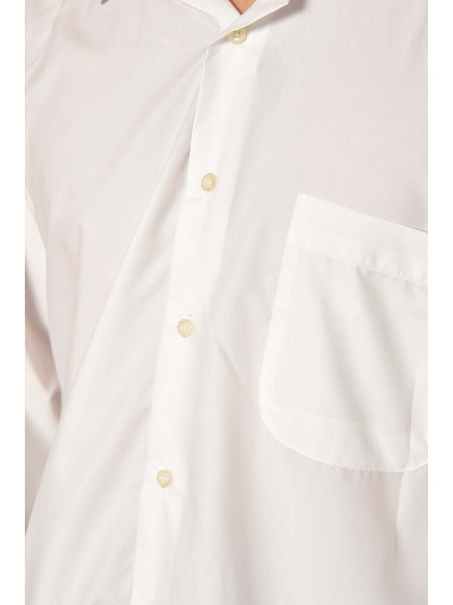 Сорочка чоловіча однотонна білого кольору SKY0991 208269C