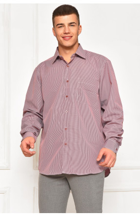 Сорочка чоловіча червоного кольору з принтом SKY0991 208275C Сорочка чоловіча червоного кольору з принтом SKY0991 208275C