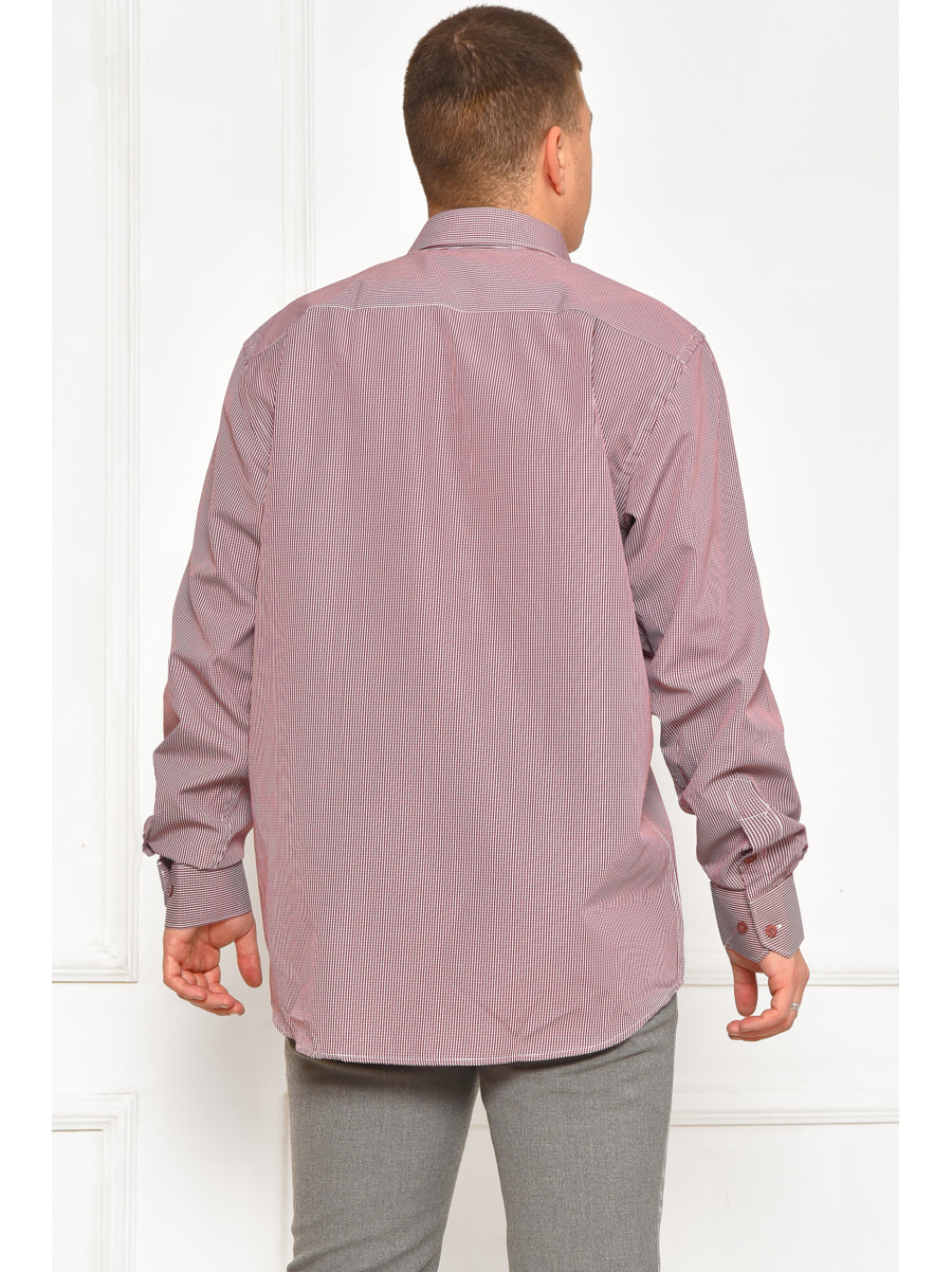 Сорочка чоловіча червоного кольору з принтом SKY0991 208275C