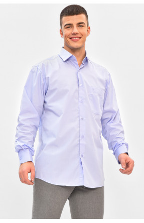 Сорочка чоловіча однотонна бузкового кольору 7433 208276C Сорочка чоловіча однотонна бузкового кольору 7433 208276C